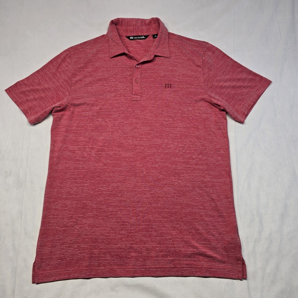 Travis Mathew Polo Men Size Medium Red